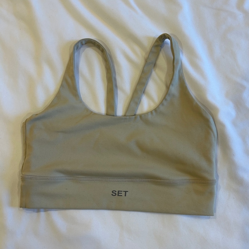 Set Active Tan Sports Bra